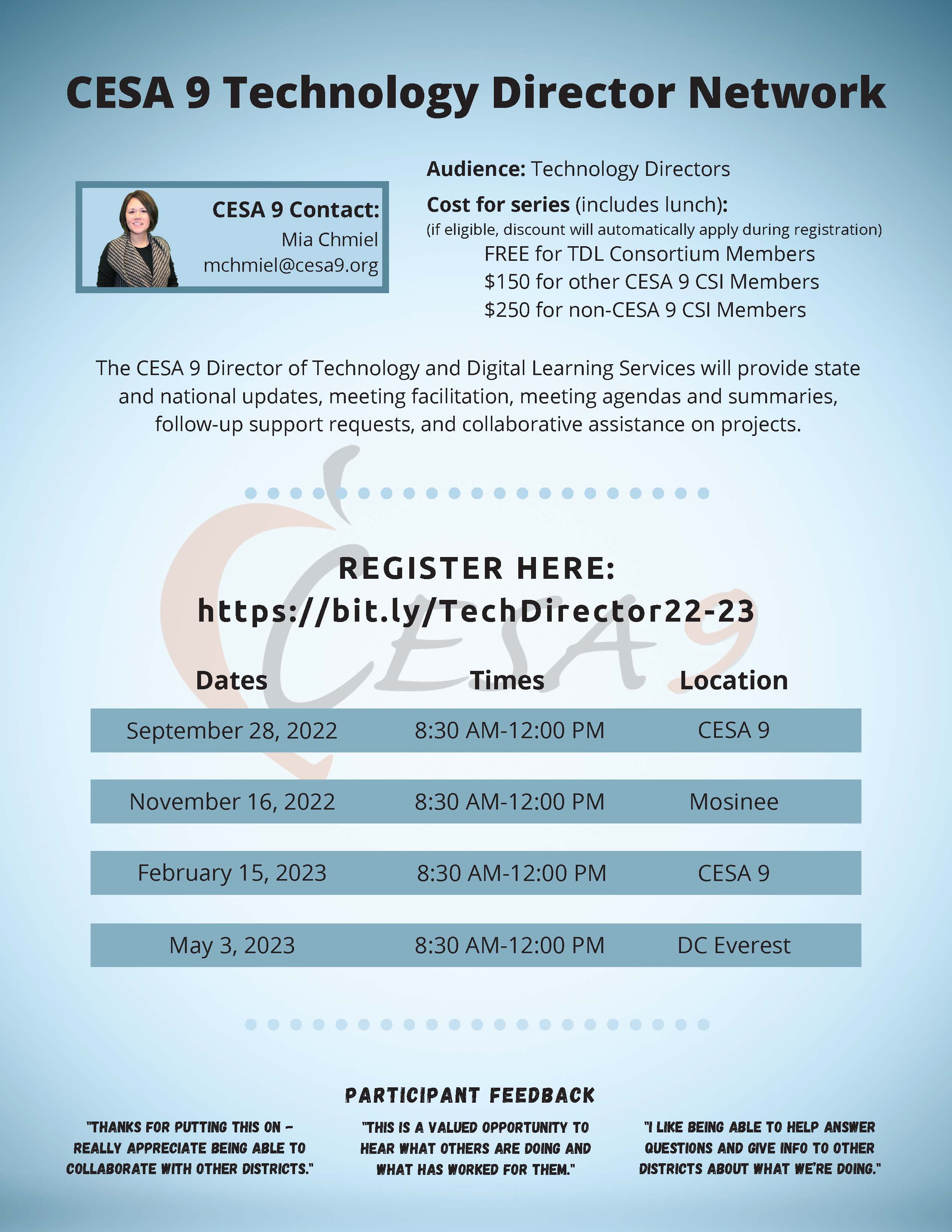 Tech Director Network flyer
